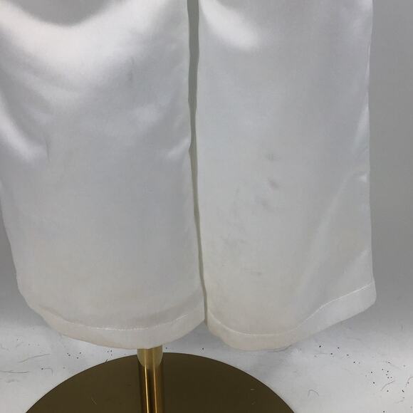 LULU'S L Chic Vow White Satin Off-the-Shoulder Bow Jumpsuit NEW B87 - Picture 6 of 12